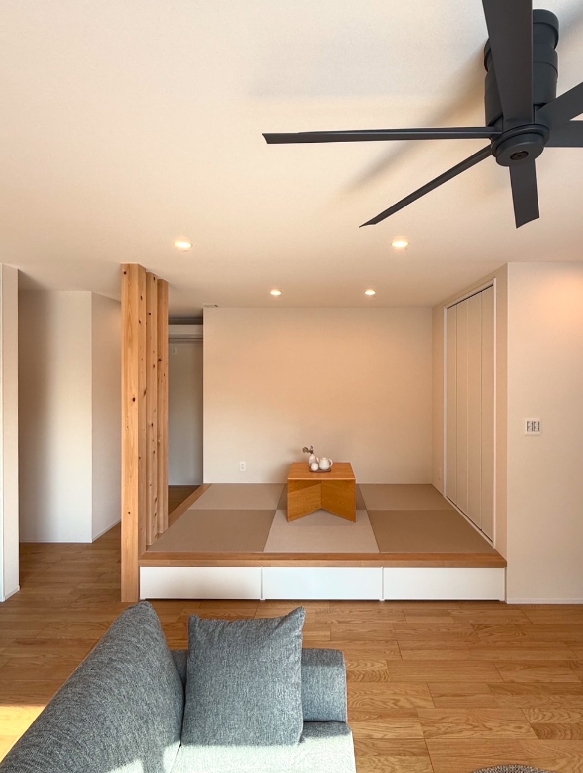 ホームパーティーを楽しむ平屋のお家